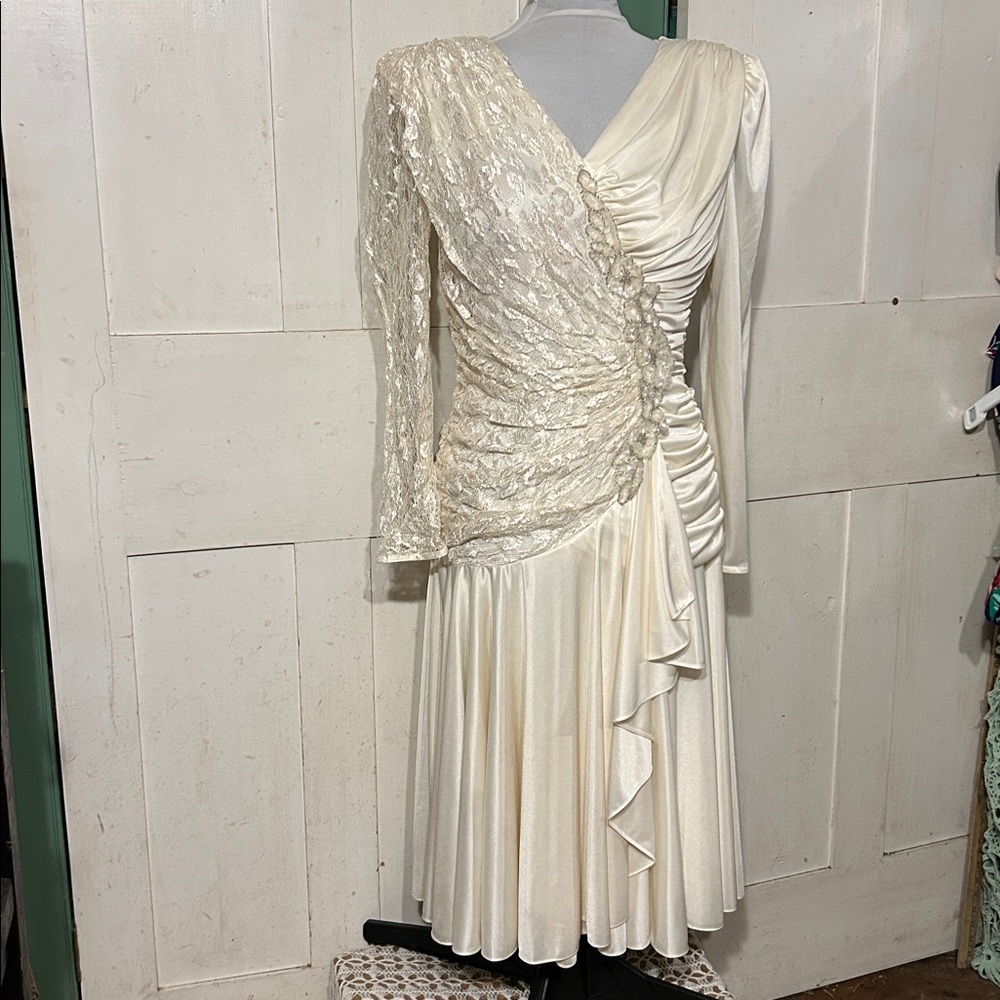 EXCOND VTG Filigree Ltd Dress 90s Y2K Beaded Party Wedding Mother of Bride Groom